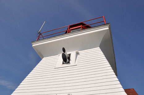 the fog horn system at Cape Enrage Lighthouse