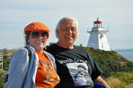 The two RV Gypsies at the Cape Enrage Lighthouse