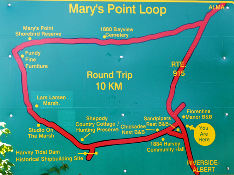 map of Mary's Point Loop