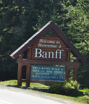 sign - Welcome to Banff