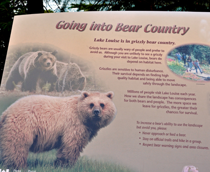 sign - Bear Country