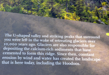 sign about Bow Valley