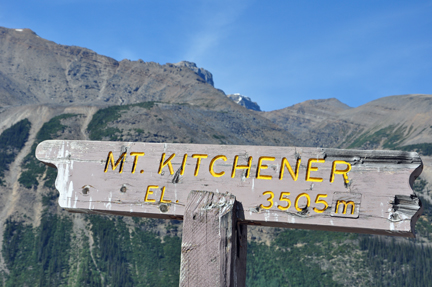 sign - Mt. Kitchener
