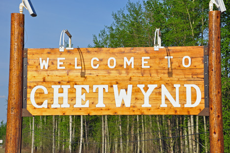 sign - Welcome to Chetwynd