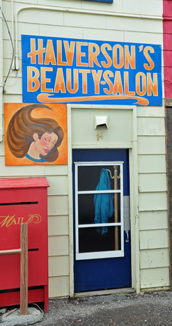 mural --Halverson's Beauty Salon