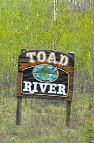 sign - Toad River