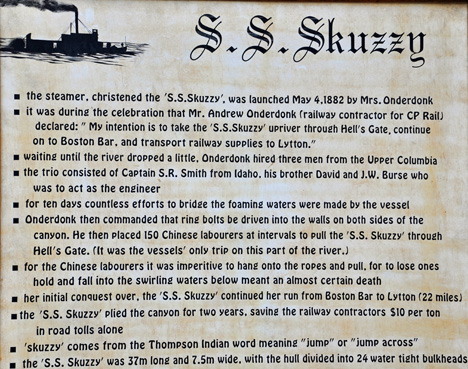 sign - S.s. Skuzzy steamer