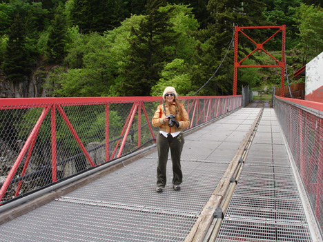  Karen Duquette on the bridge