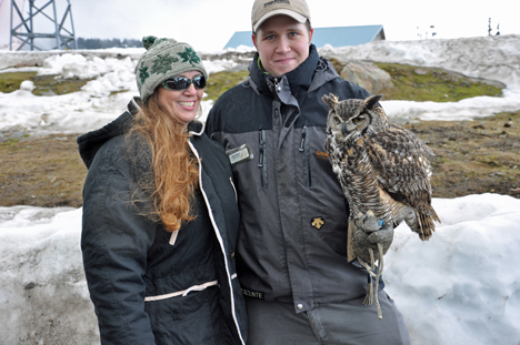 Karen Duquette, Ryan, and the owl