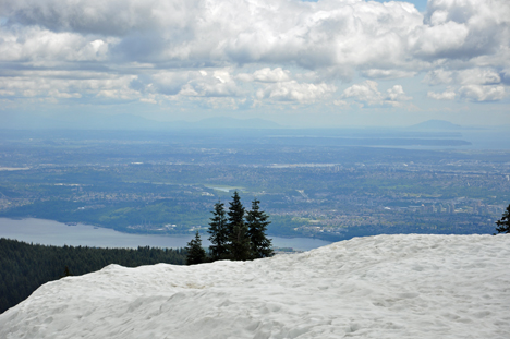 view from the other side of Grouse Mountain