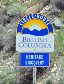Circle Route British Columbia sign