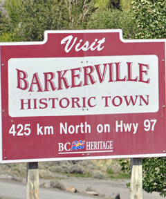 sign - Welcome to Barkerville
