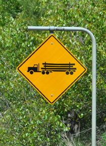 sign - truck crossing