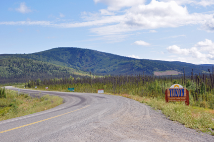 sign - entering Yukon Territory