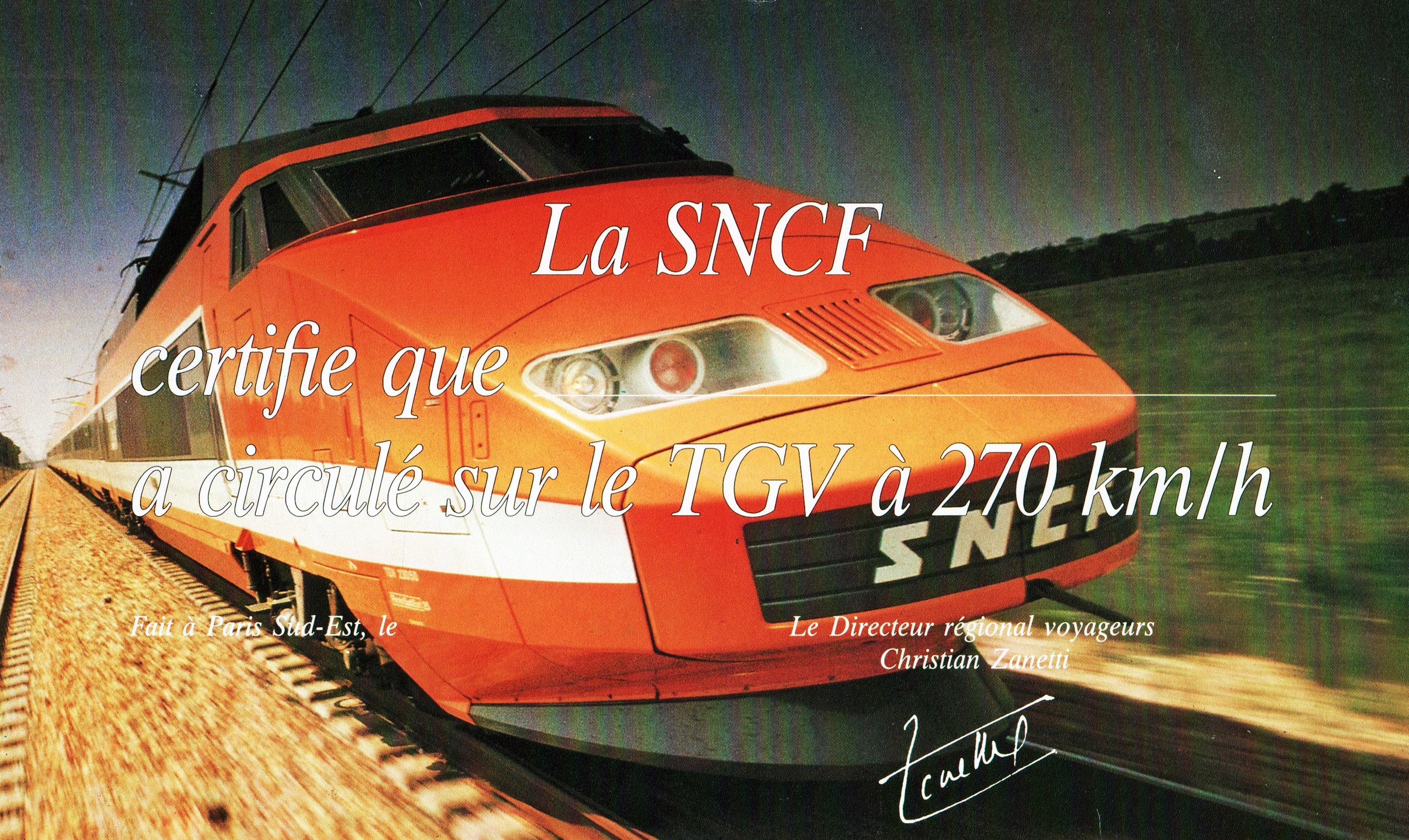 A super speed trail called La SNCF