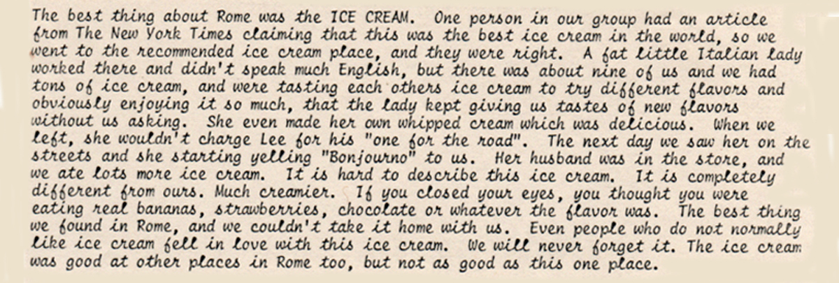 sign about ice cream