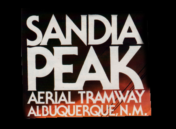 Sandia Peak Aerial Tramway sign