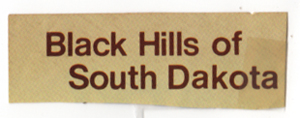 Black Hills of South Dakota sign