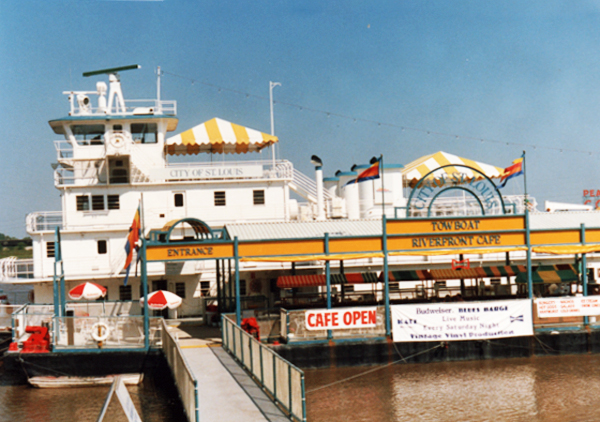 The City of St. Louis Tow Boat Riverfront Cafe