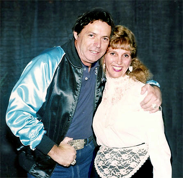 Karen Duquette with Mickey Gilley