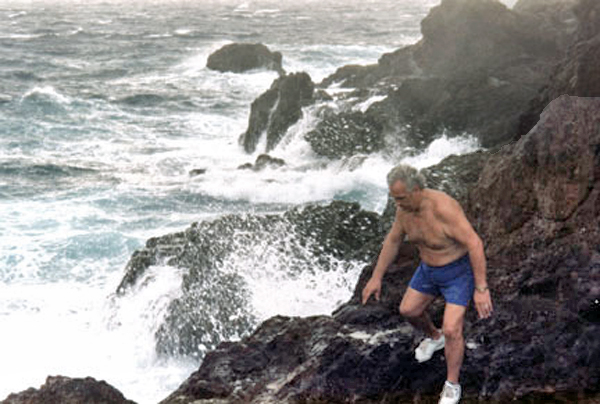 Lee Duquette on the cliffs
