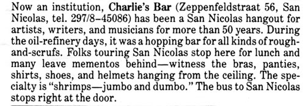 Charlie's Bar and Restaurant information
