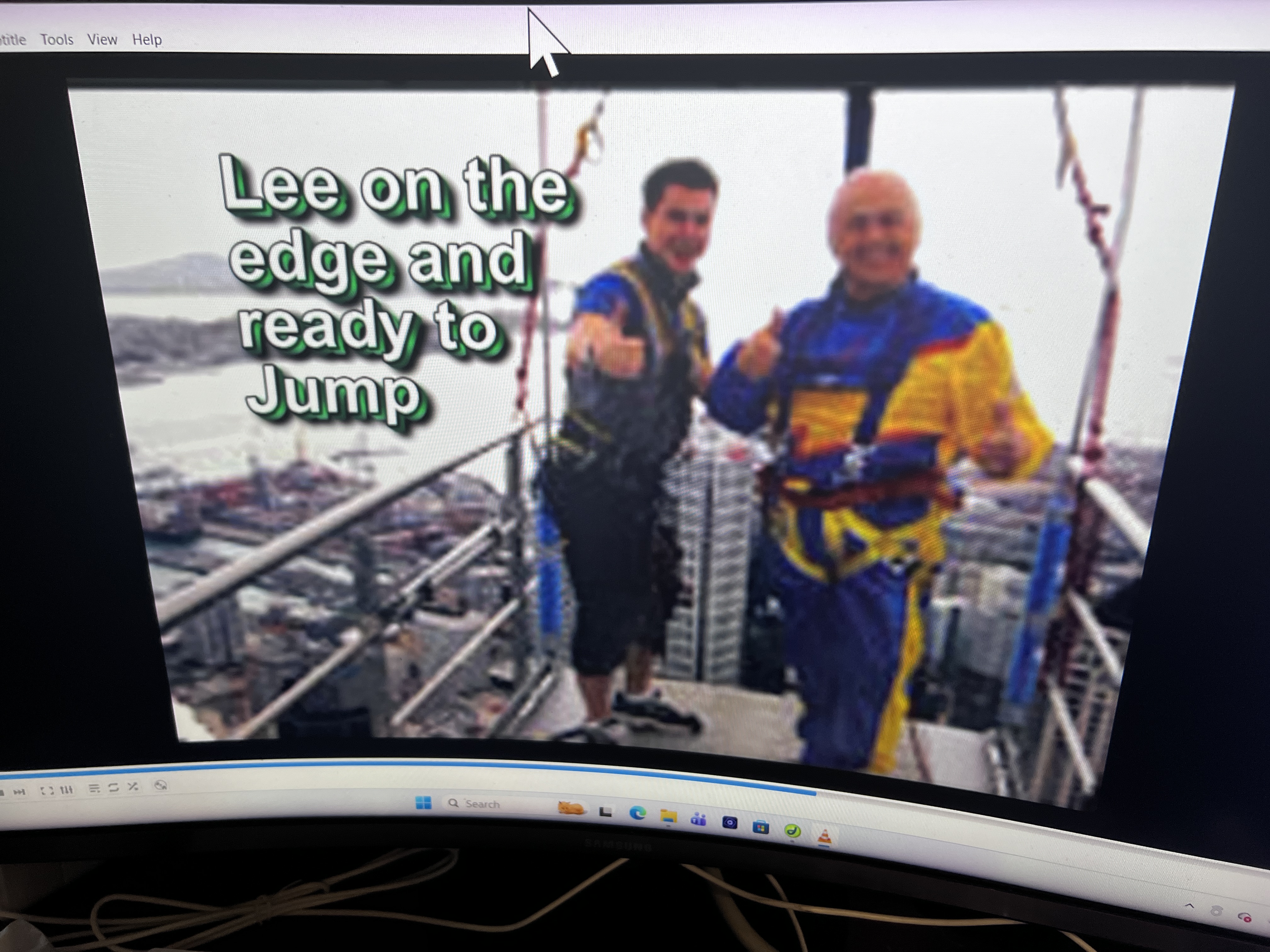 Lee Duquette on the edge