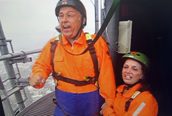 Lee and Karen Duquette at the top of the Skytower