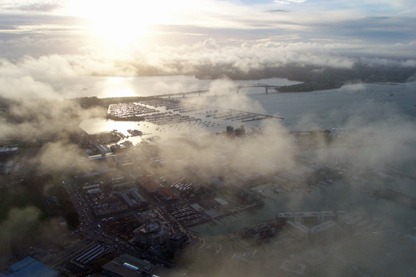 view from Auckland Skytower