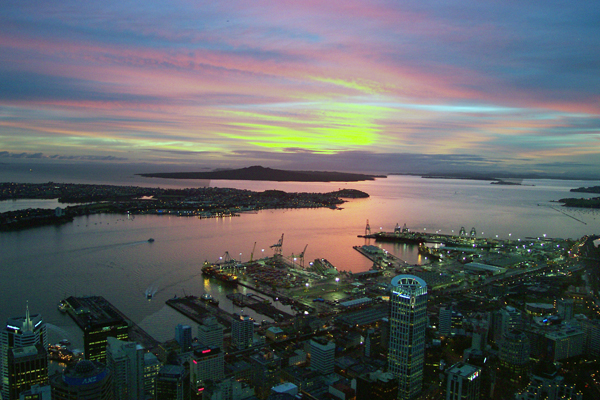 view from Auckland Skytow