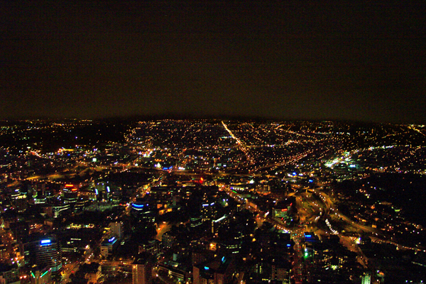 view from Auckland Skytow