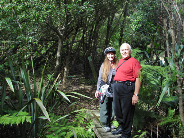 Karen and Lee Duquette on Weiheke Island