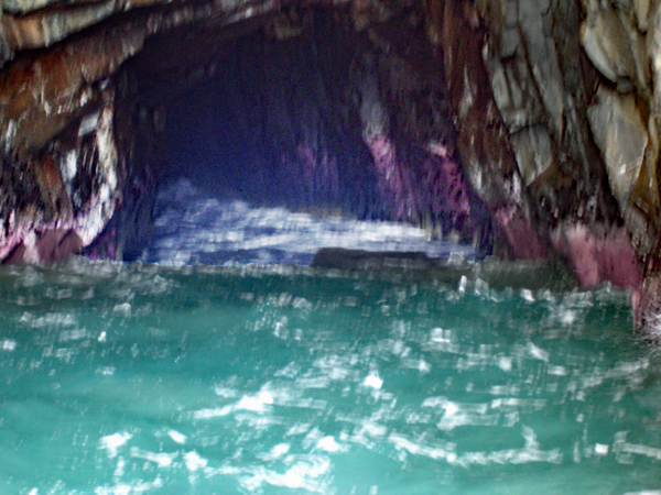 cave entrance at bruny Island in Tasmania australia