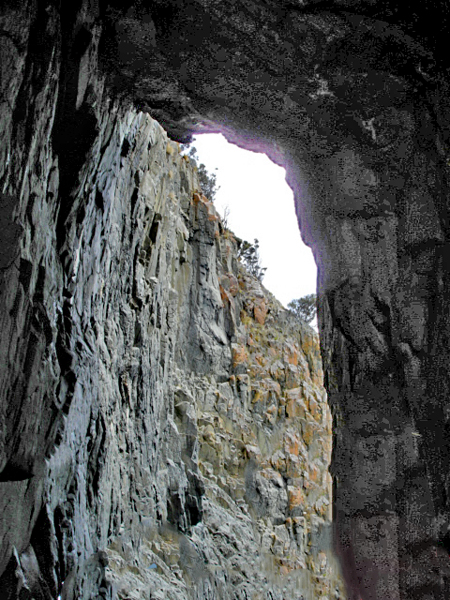 passageway at Bruny Island