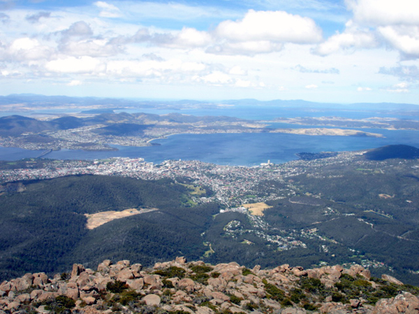 Mount Wellington overlook view