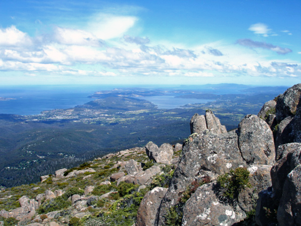 Mount Wellington overlook view