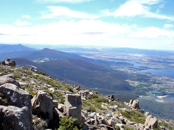Mount Wellington overlook view