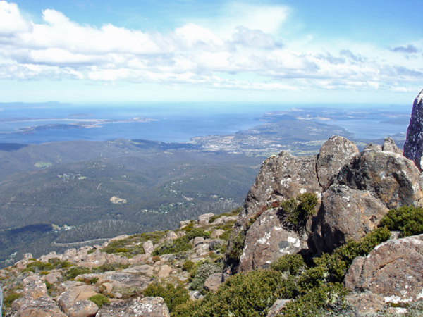 Mount Wellington overlook view