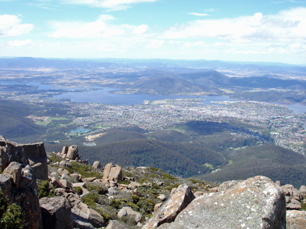 Mount Wellington overlook view