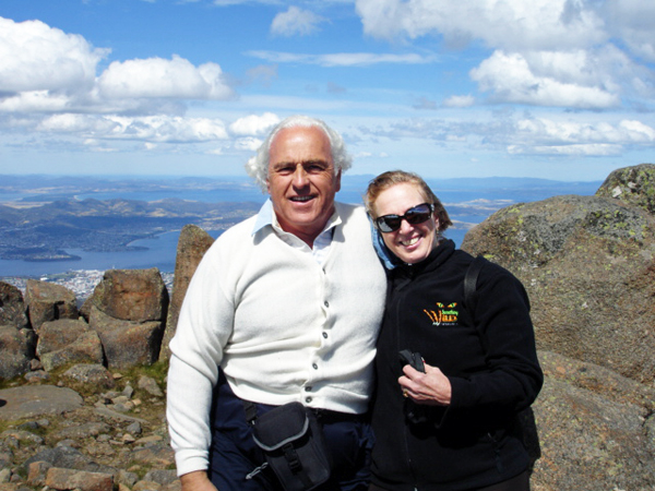 Lee and Karen Duquette at Mount Wellington