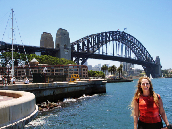 Karen Duquette at the Sydney Bridge