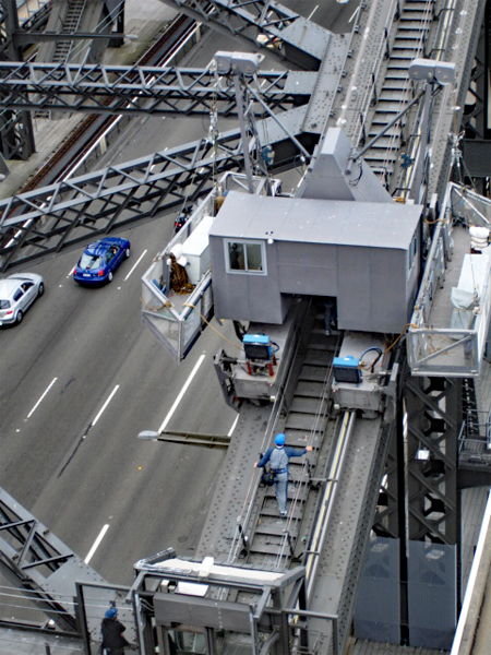people on the bridge 