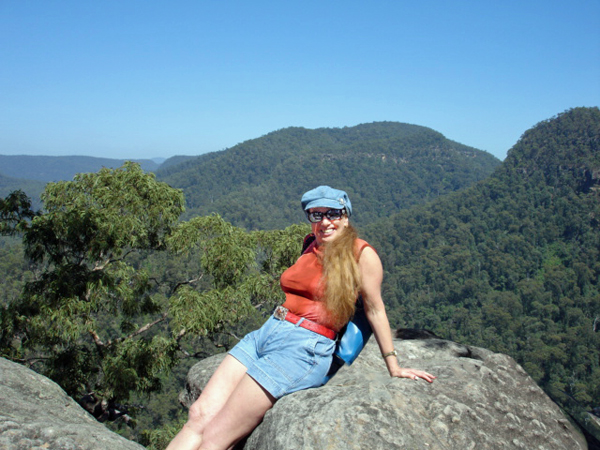 Karen Duqutte at Blue Mountains National Park