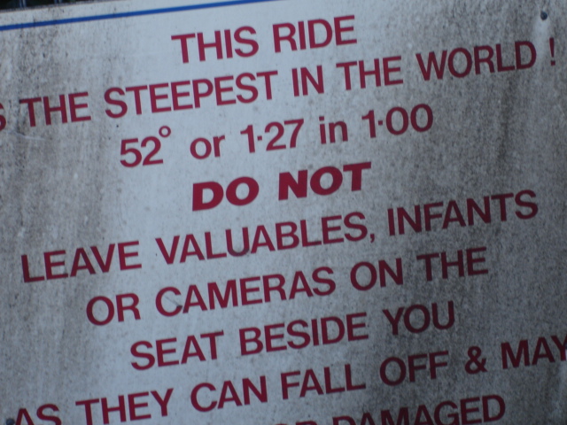 Steepest ride  in the World