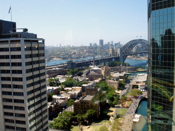 Views of Australia from the windows
