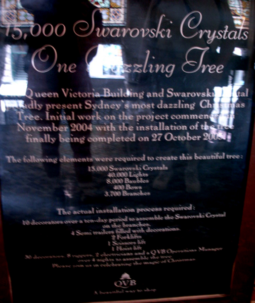 Swarovski Crystals and a Christmas tree