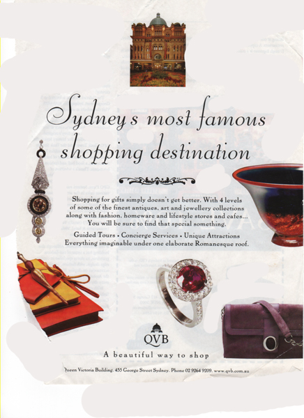 Sydney Australis shoppin mall sign