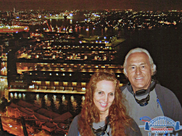 Karen and Lee Duquette on the Sydney Bridge climb