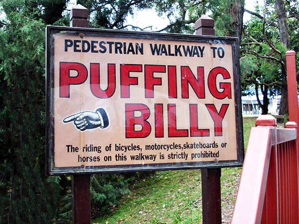 Pedestrian Walkway to Puffing Billy