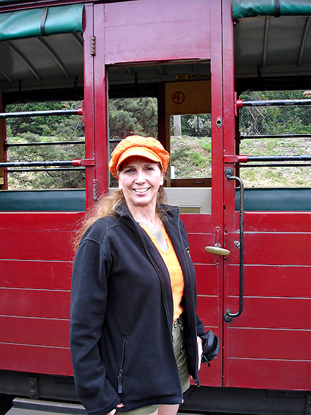 Karen Duquette at Puffing Billy